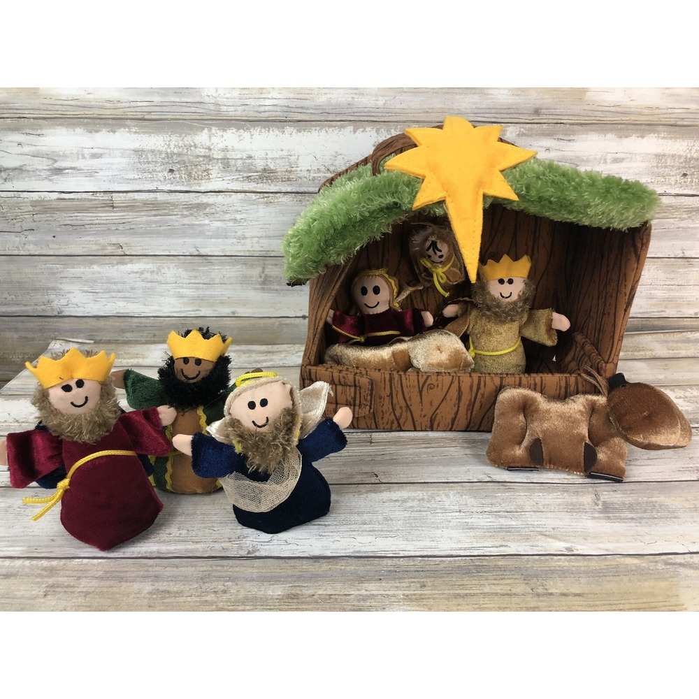 Robert Stanley Plush Nativity Blessings of Christmas 9 Pc 2014